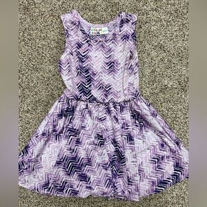 Dot dot smile purple chevron tank dress